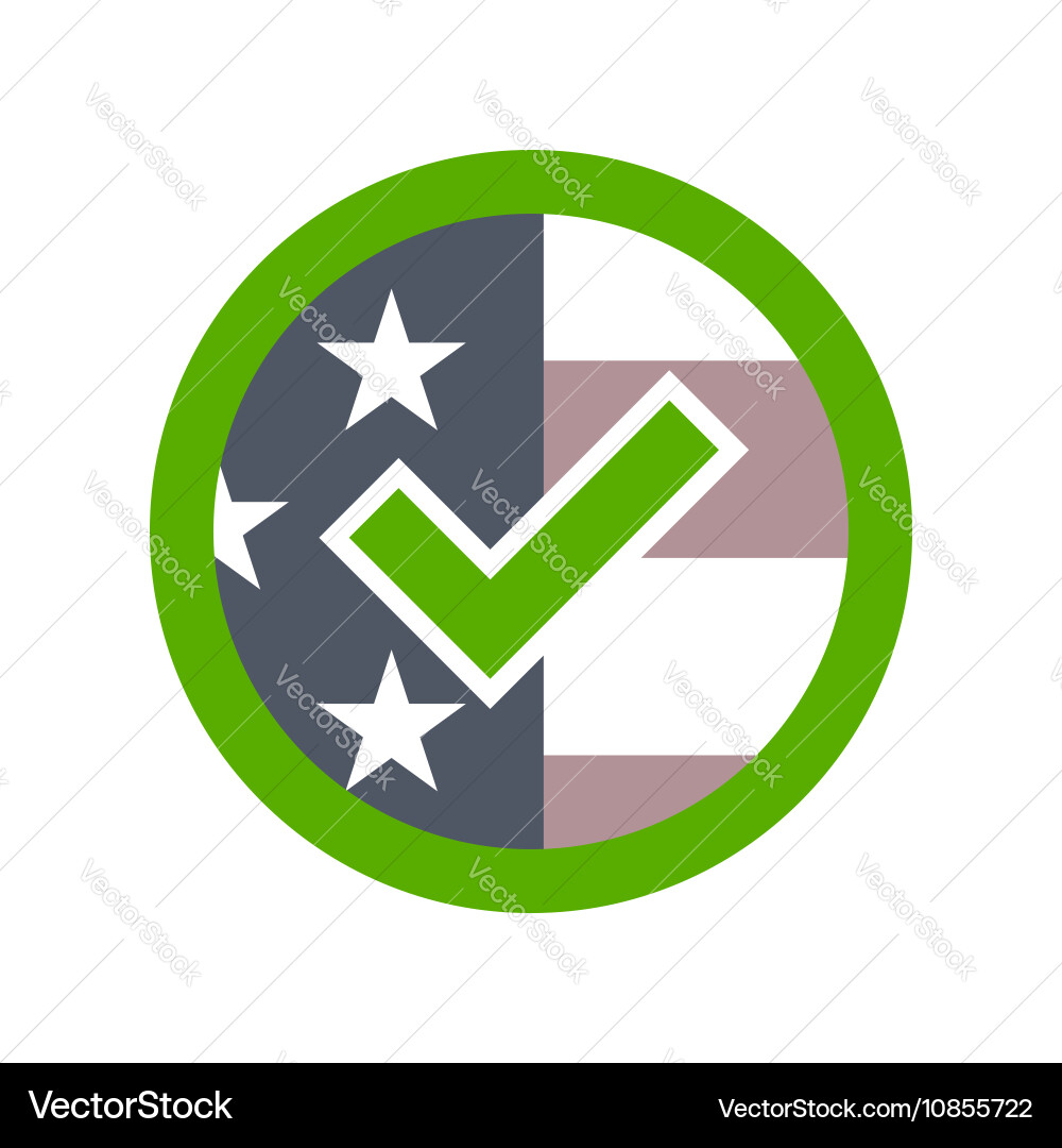 Präsidentschaftswahl usa Zeichen Vektorbild
