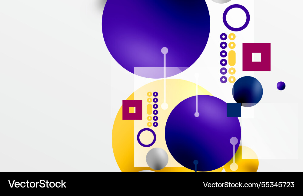 Circles and elements geometric abstract background Circles and elements geometric abstract background vector image