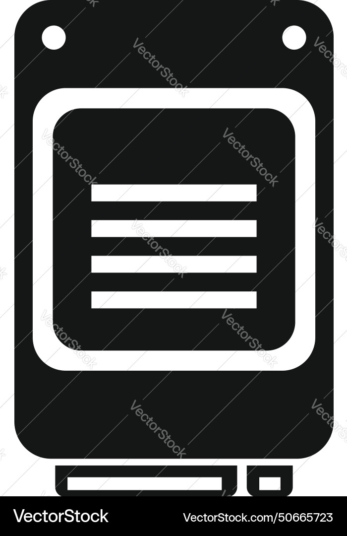 Data memory solid icon simple mb archive Data memory solid icon simple mb archive vector image