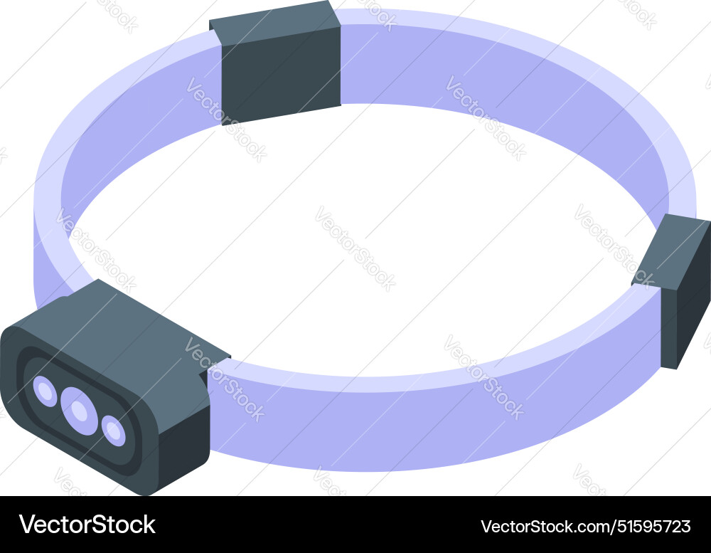 Elastic headlamp flashlight for working Elastic headlamp flashlight for working vector image