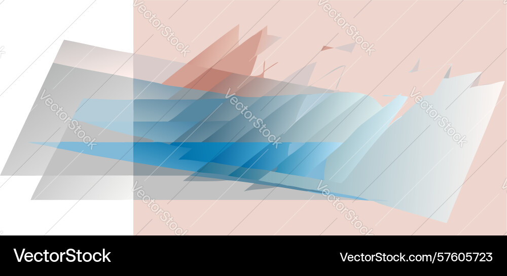 Overlapping transparent abstract geometric shapes Vector Image