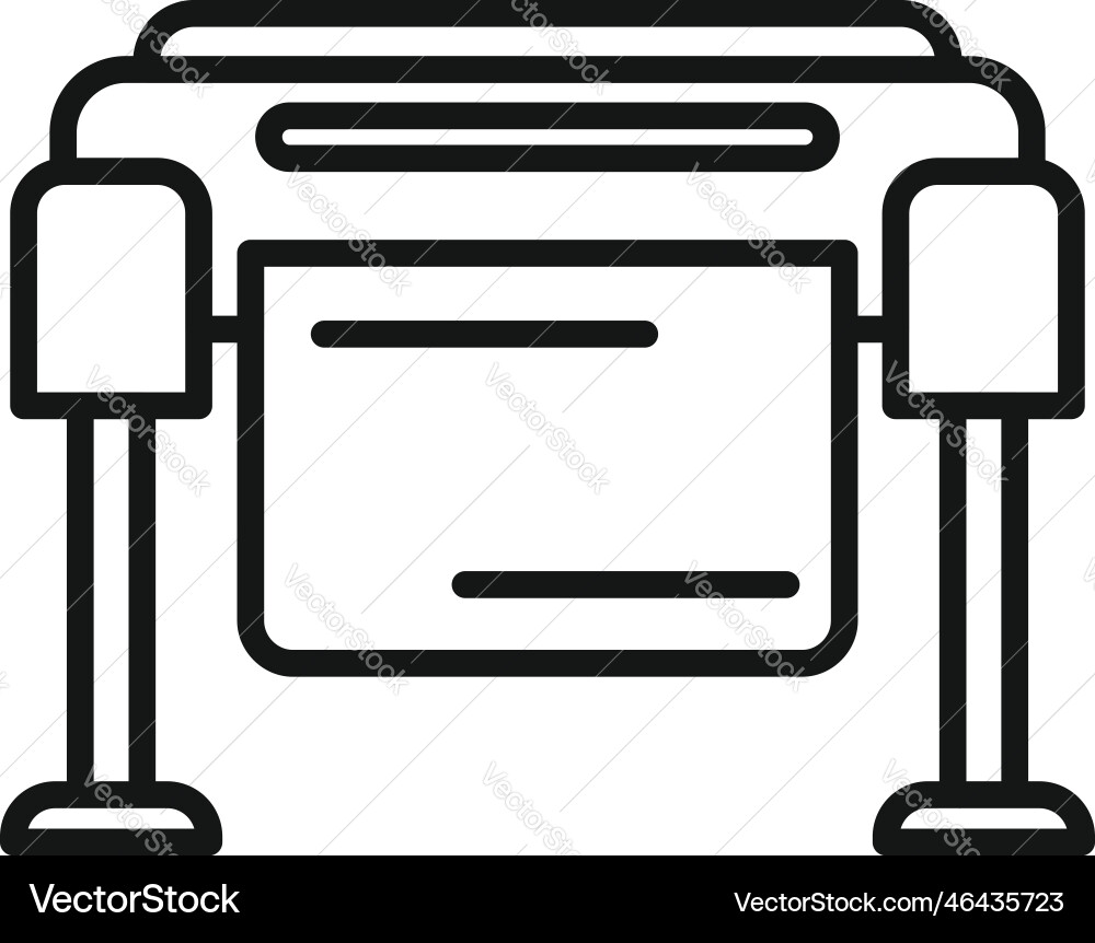 Plotter icon outline digital print Plotter icon outline digital print vector image