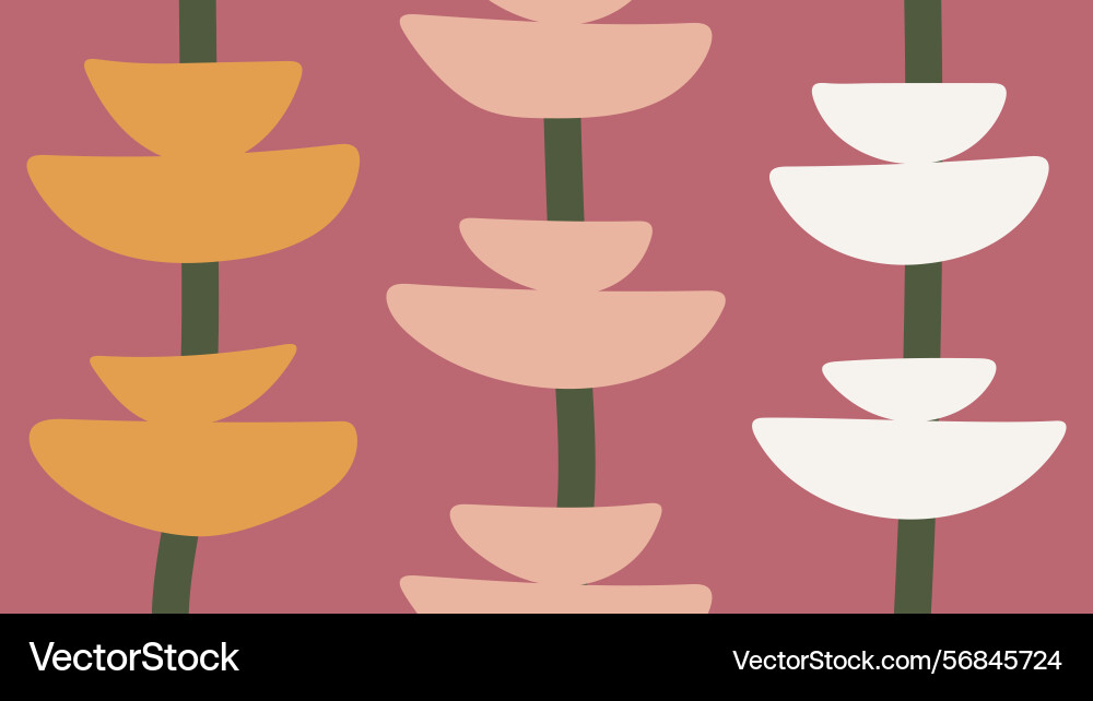 Abstract petal shapes in vertical rows background Abstract petal shapes in vertical rows background Vector Image