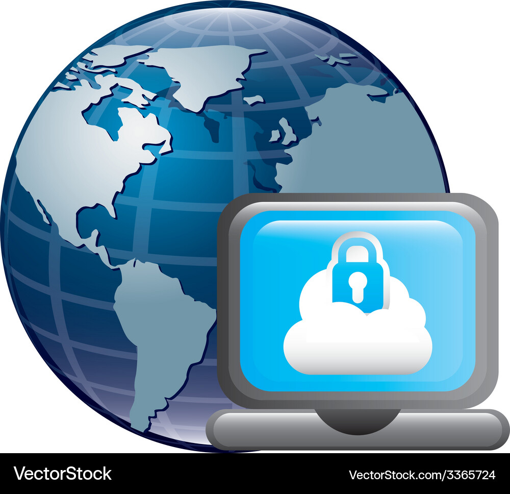 Cloud computing design Vector Image