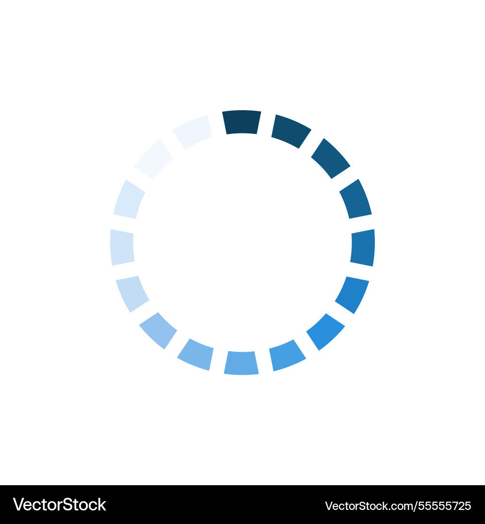 Loading bar progress symbol on white background vector image