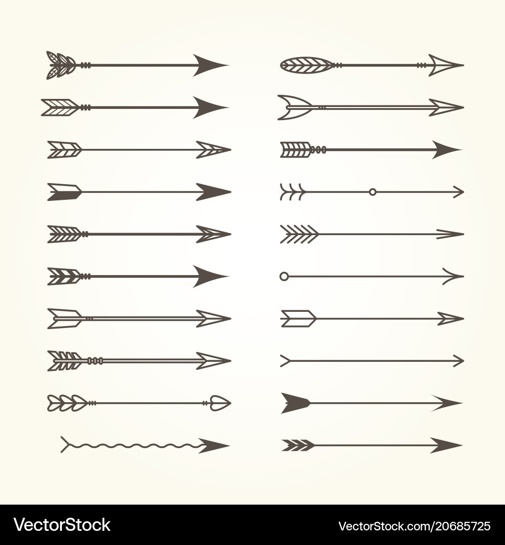 Native Arrow Set vector image