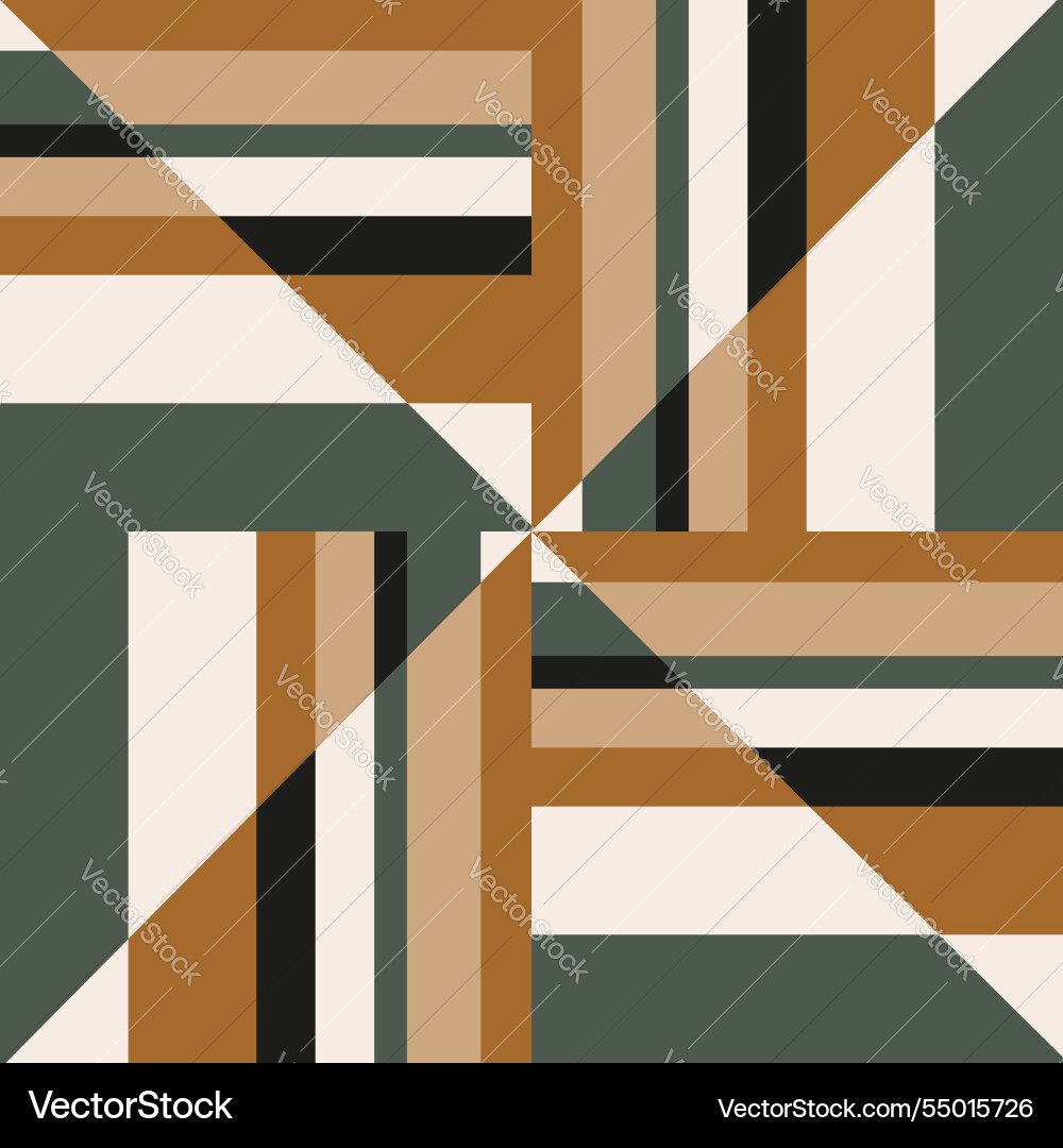 Geometric abstract grid based pattern design vector image