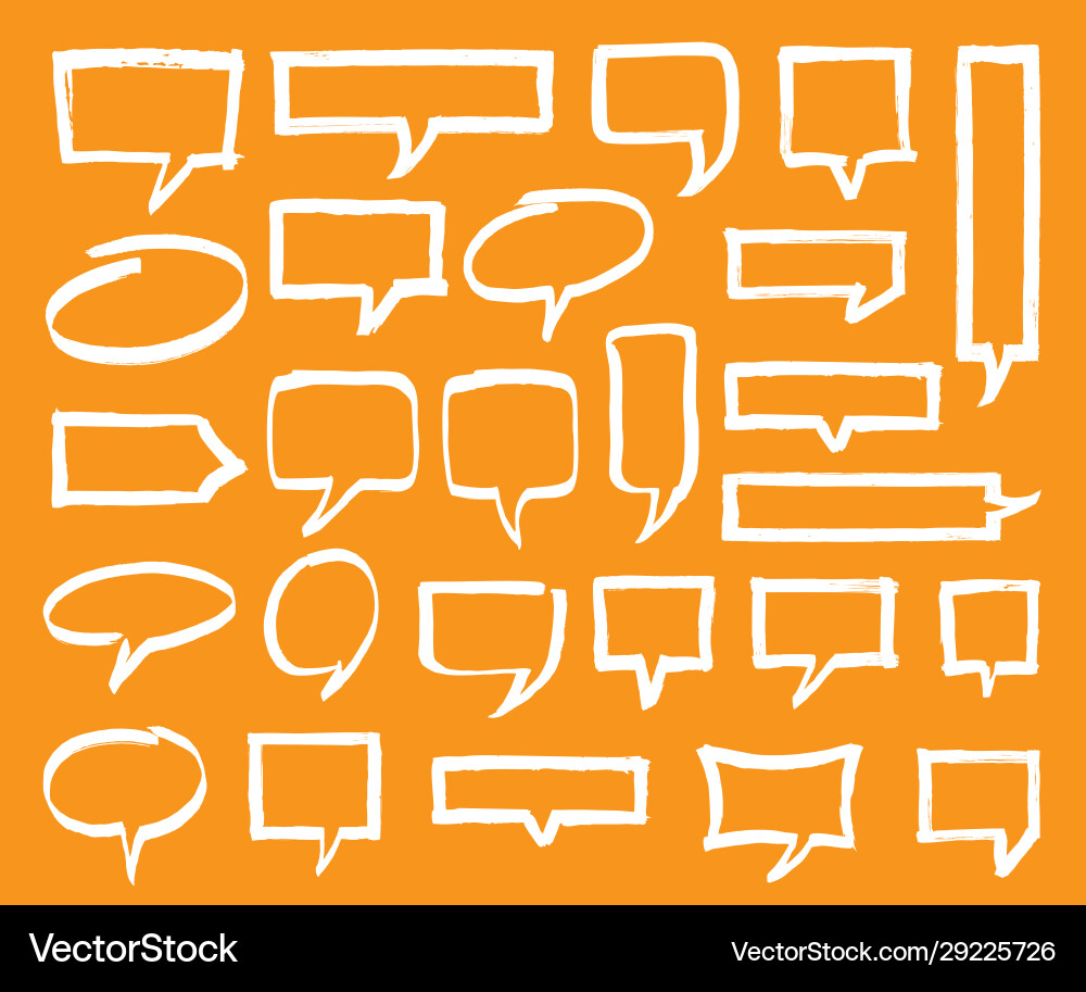 Speech Bubbles & Pointers Vector Image