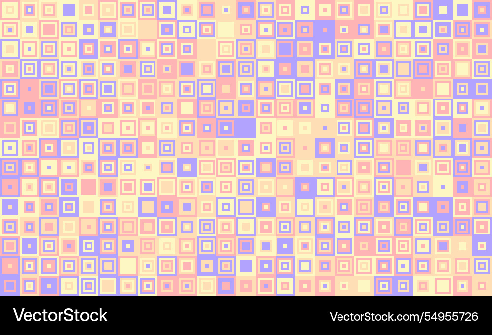 Textured cube pattern with colourful tiles Textured cube pattern with colourful tiles Vector Image