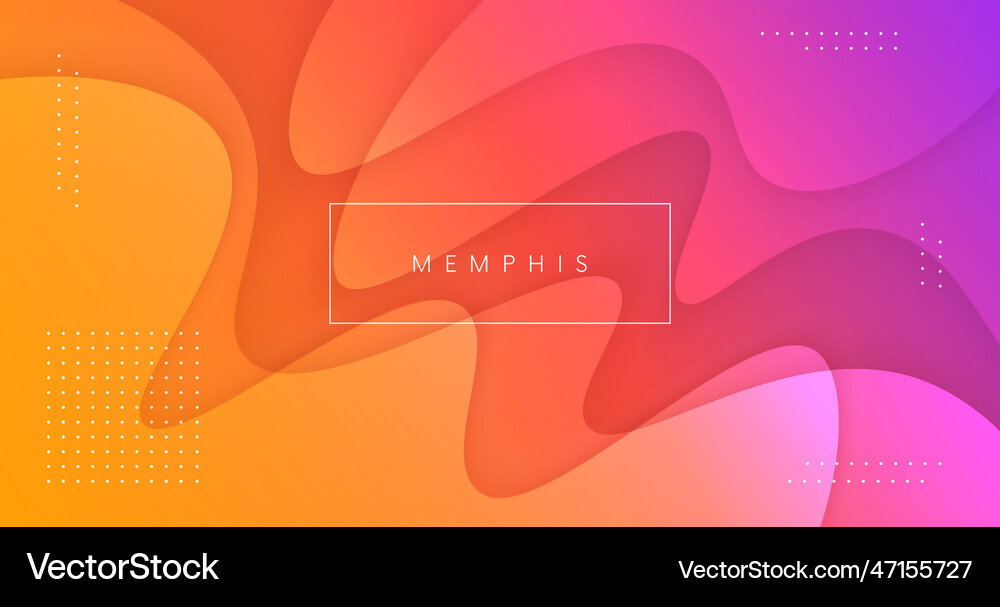 Abstract background with fluid shapes design vector image