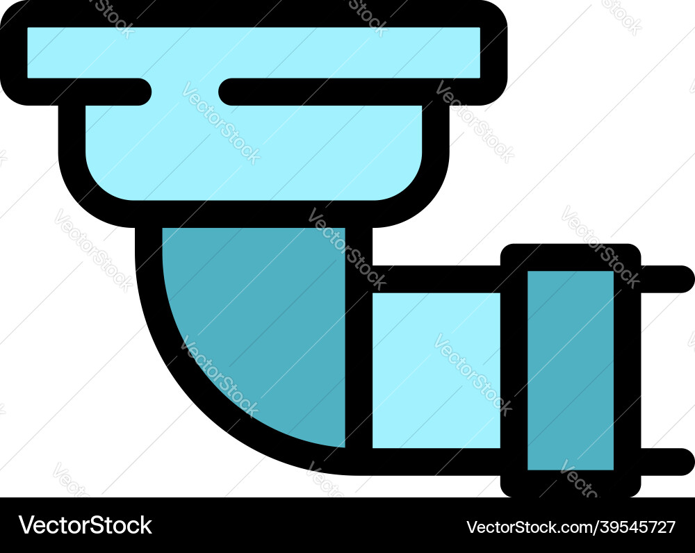Architecture gutter icon color outline Vector Image