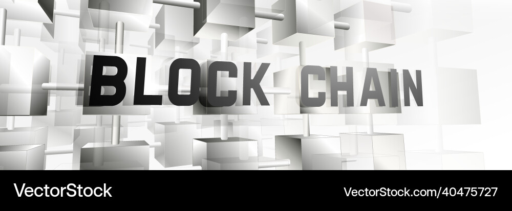 Blockchain network technology connection abstract Blockchain network technology connection abstract vector image