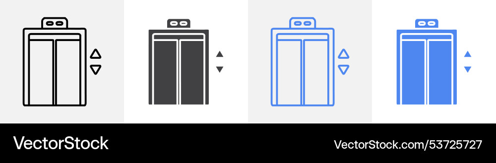 Elevator icon set use for web Vector Image
