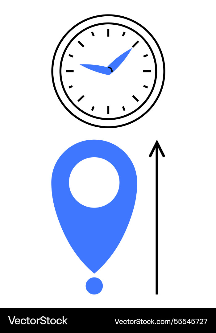 Timeless direction navigating through time Timeless direction navigating through time vector image