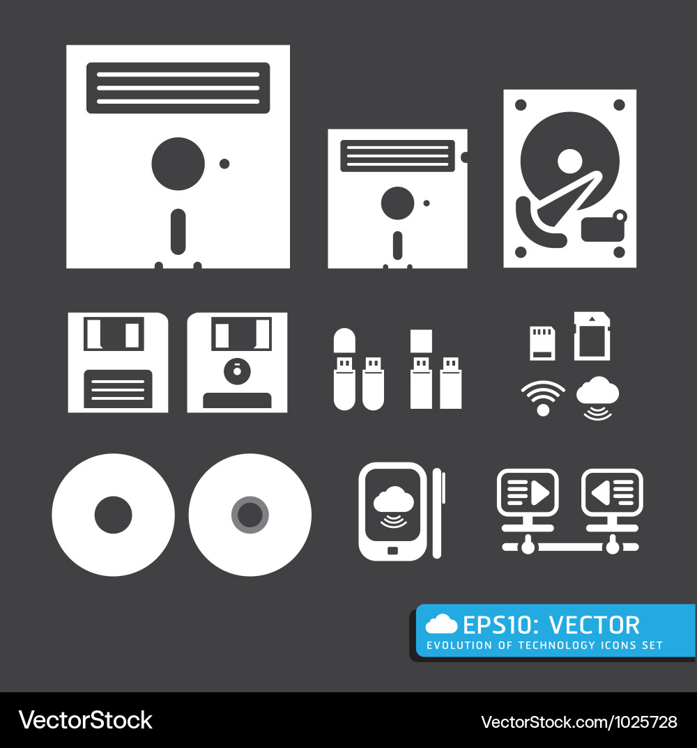 Computer & Web Icon Set vector image