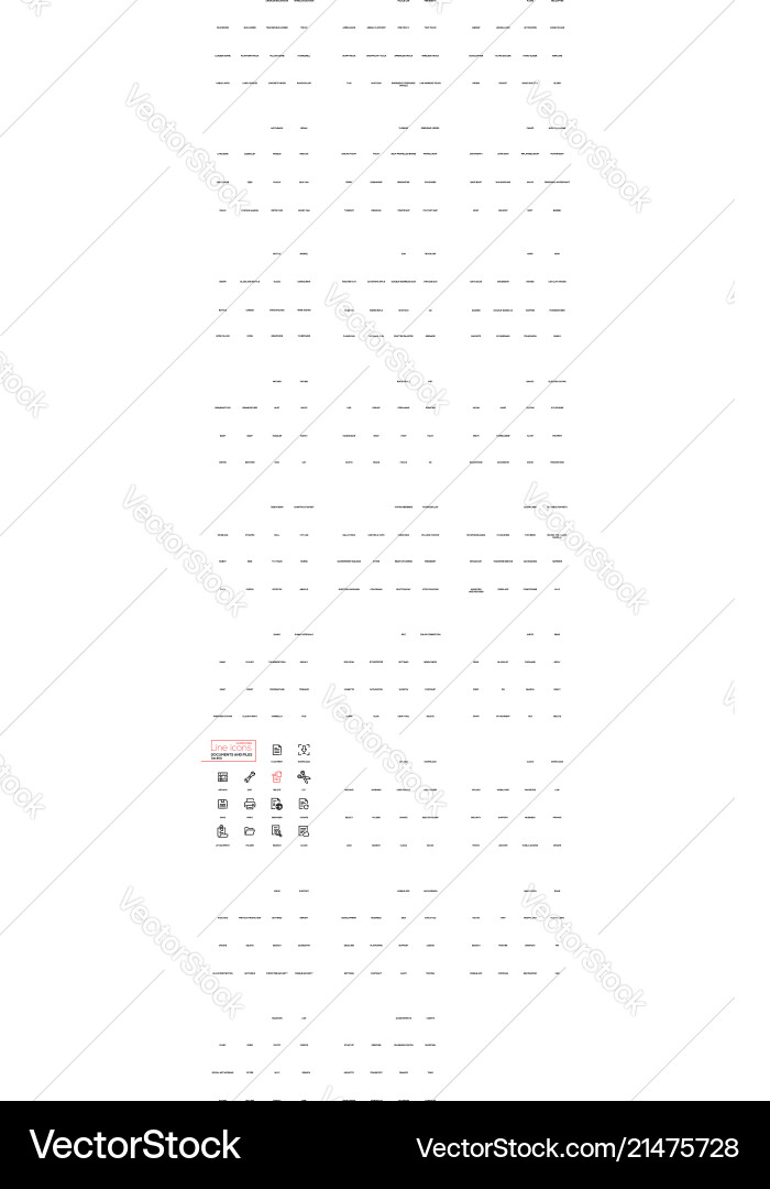Modern File & Document Icons vector image