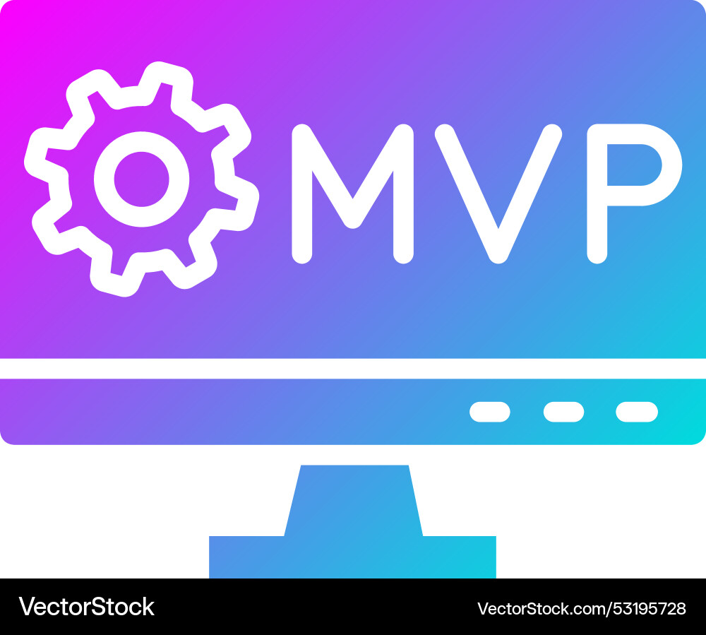 Mvp icon design Vector Image