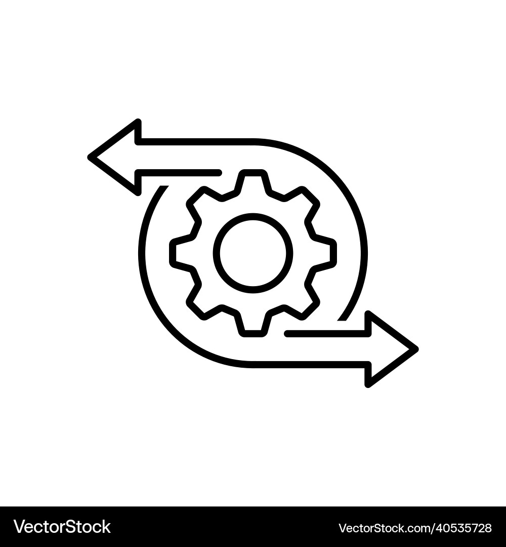 Process Optimization Icon vector image