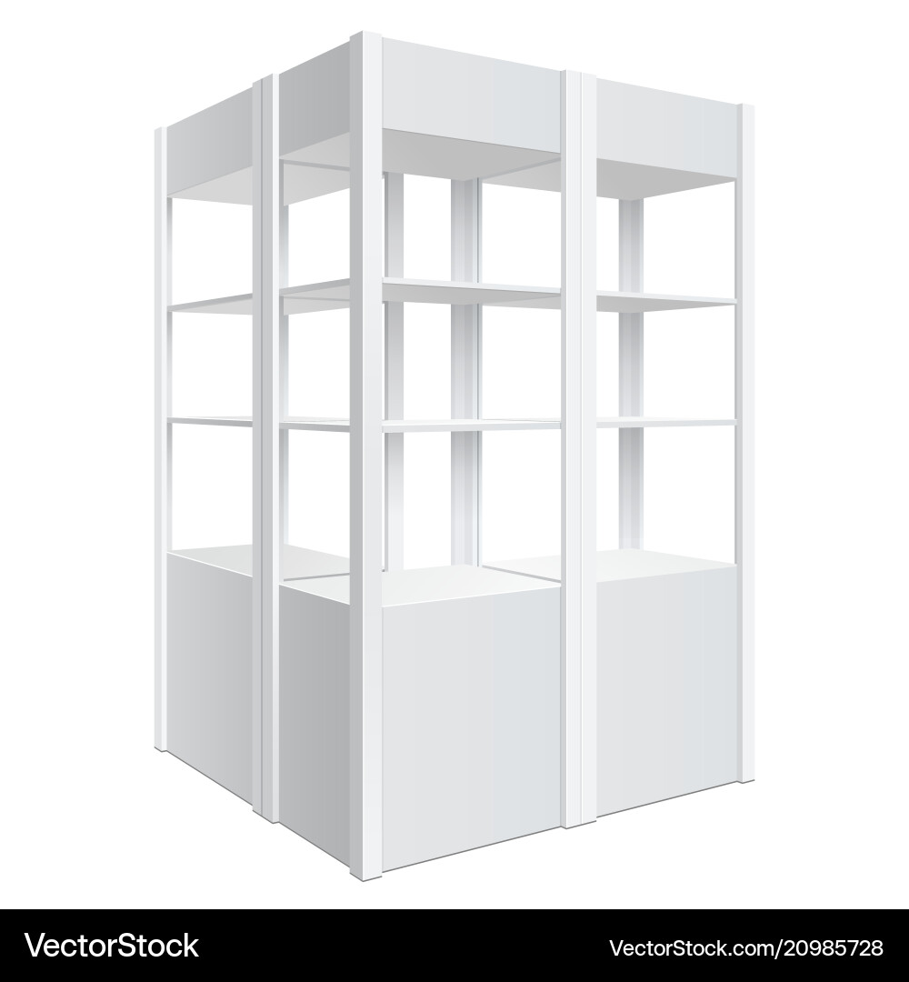 Showcase display retail shelf rack Showcase display retail shelf rack Vector Image