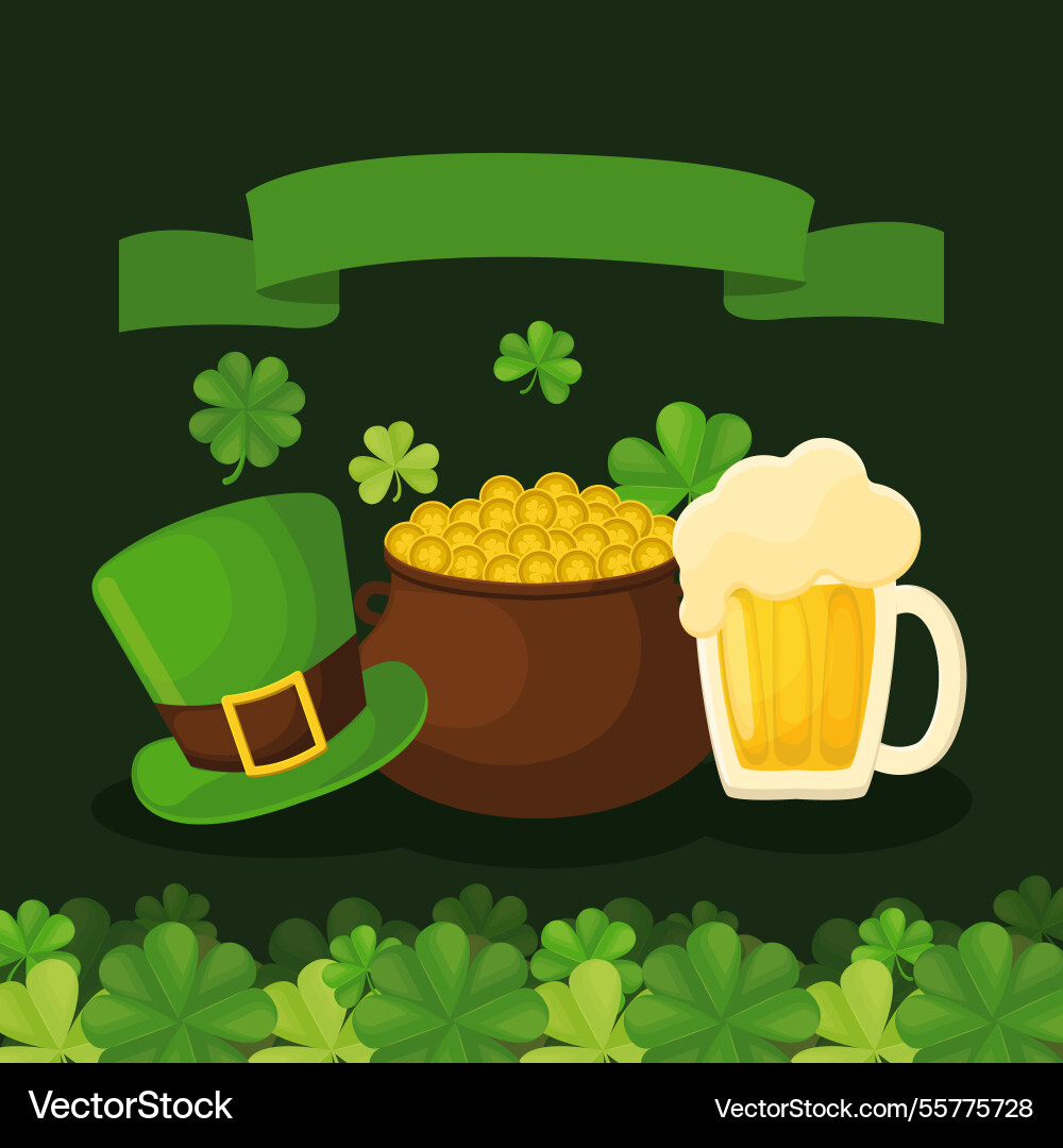 St patricks day background Royalty Free Vector Image