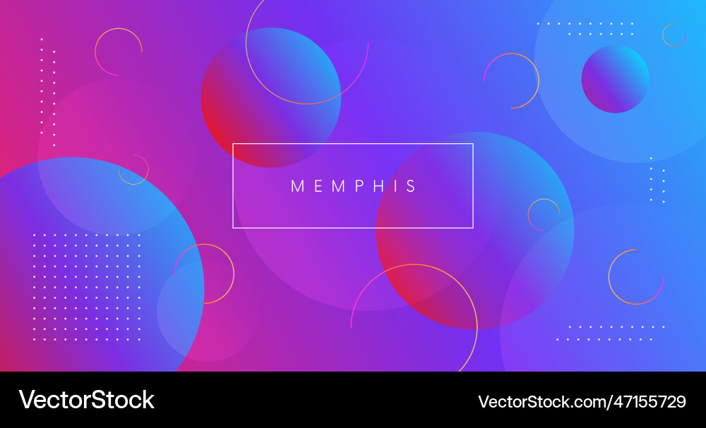 Abstract background with circle shapes design vector image
