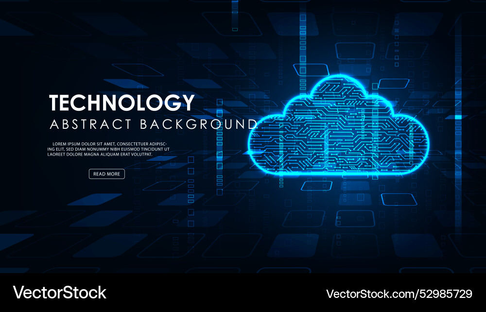Abstract data storage on the network technology Abstract data storage on the network technology vector image