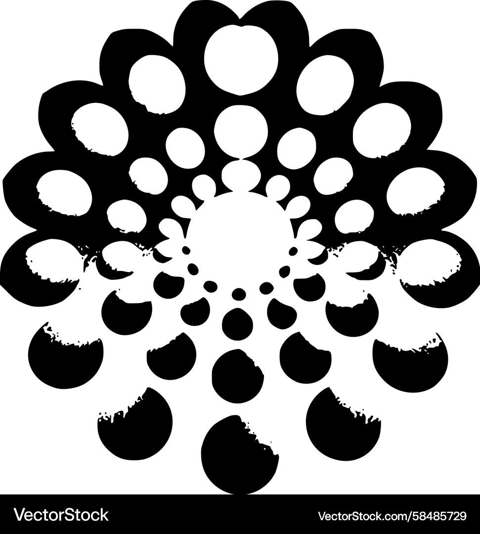 Circular Gradient Pattern Vector Image