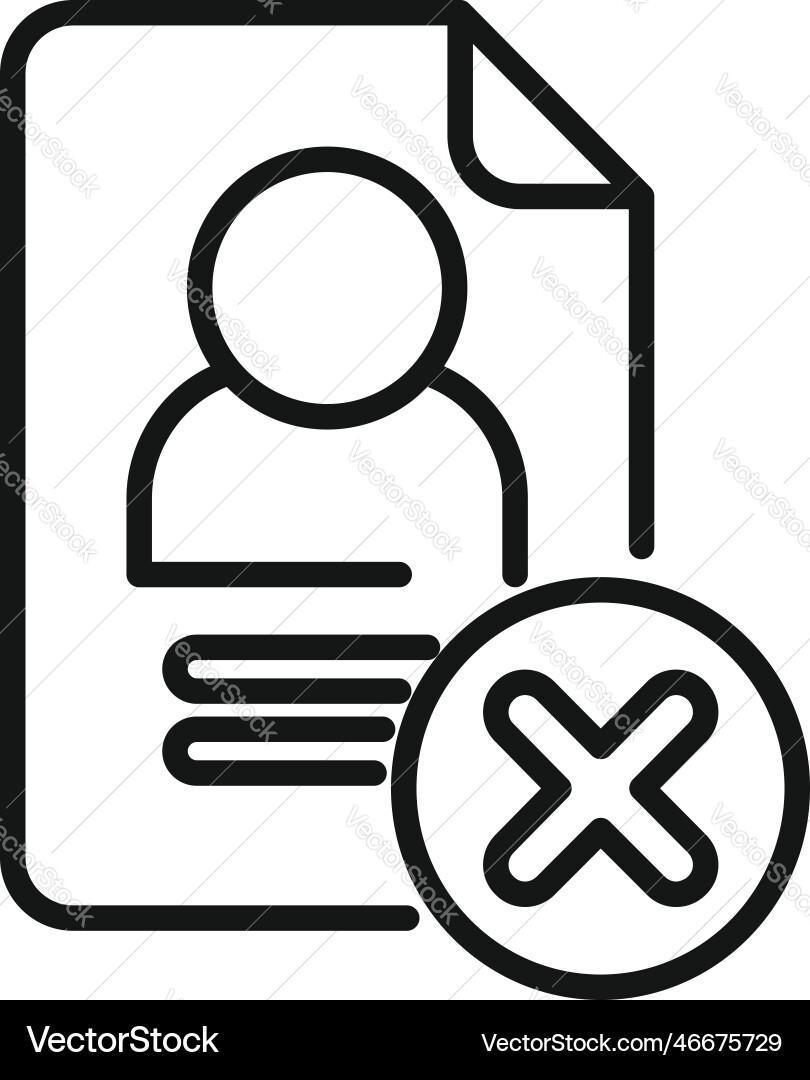 Data user icon outline digital device vector image