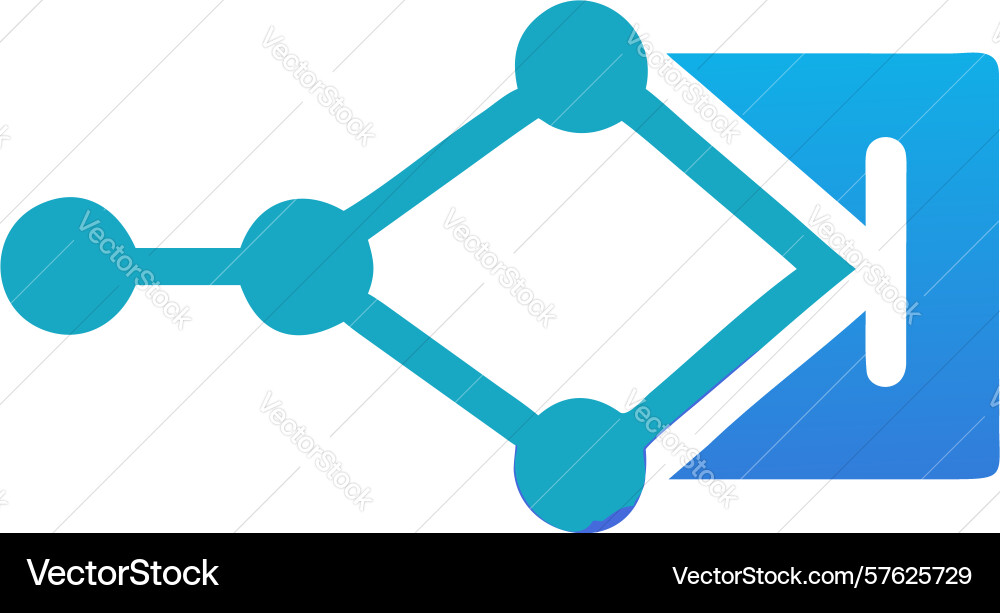 Network hub with connecting points icon design vector image