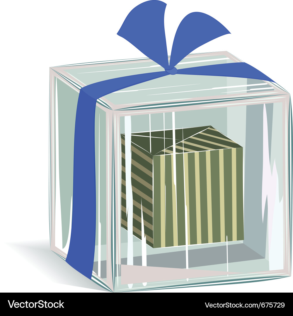 Present in the ice cube Vector Image
