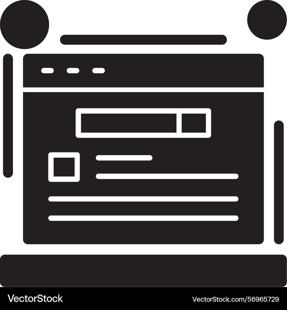 Schema markup glyph style icon design Vector Image
