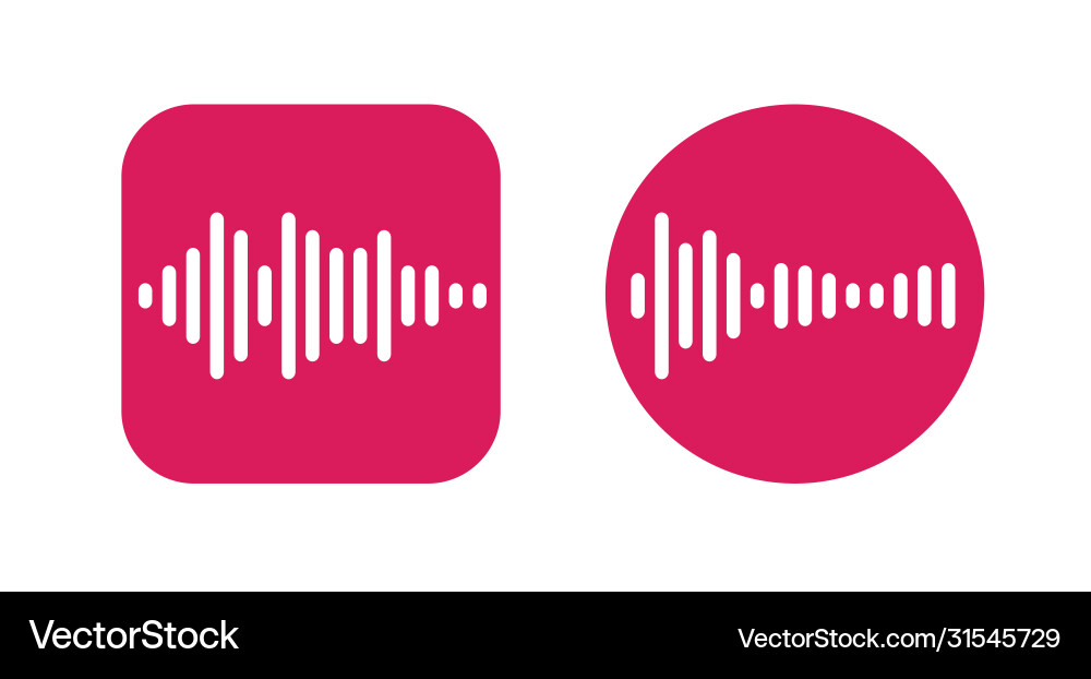 Two icons design with waves equalizer eq Two icons design with waves equalizer eq vector image