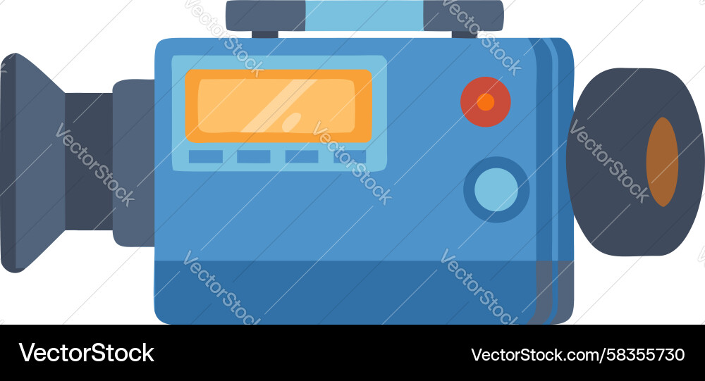 Modern handheld video camera design generative ai Vector Image