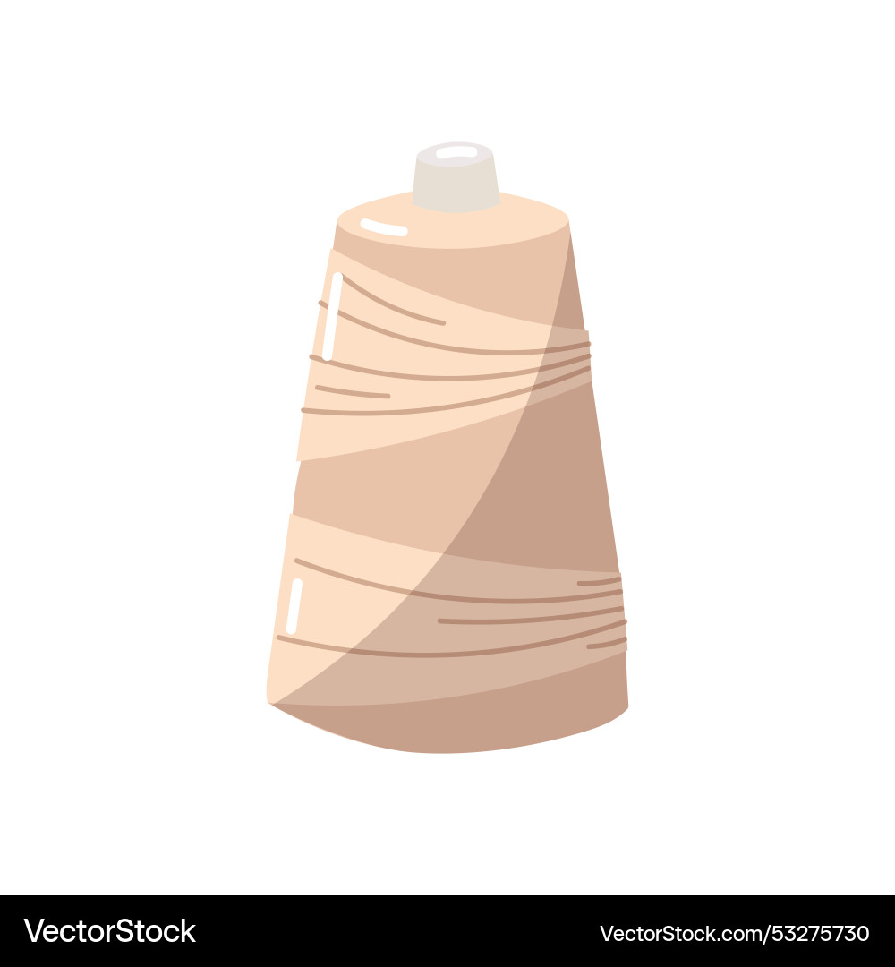 Spool with threads on white Vector Image