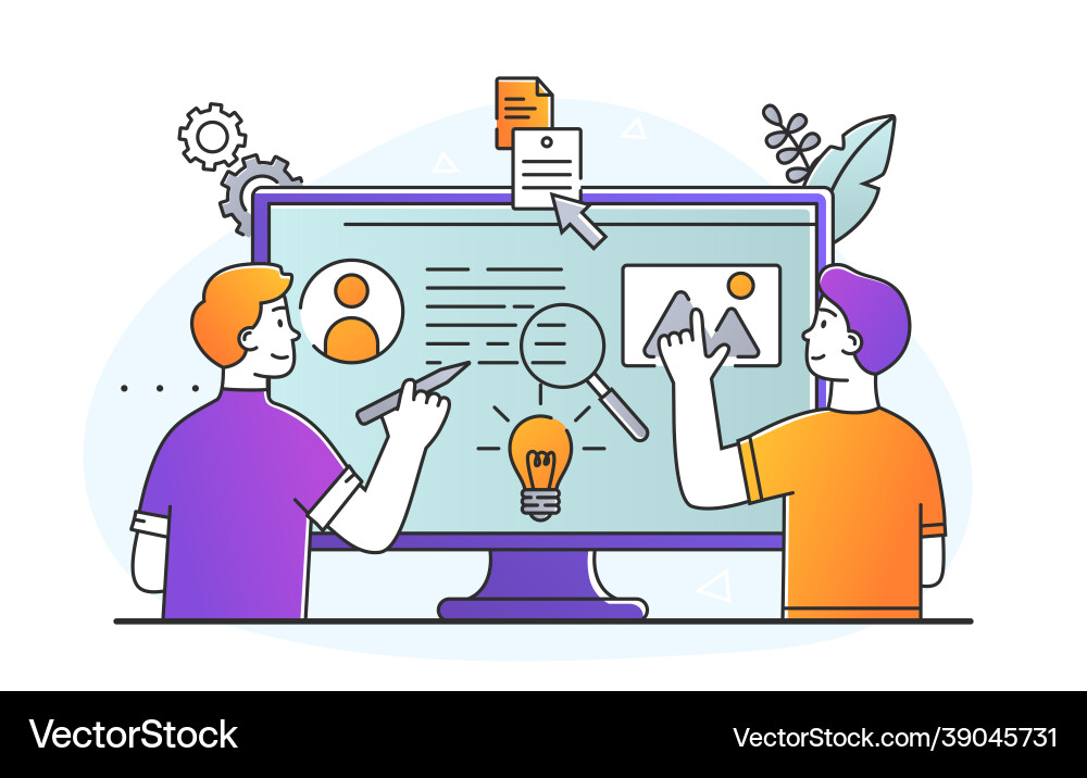 Design and programming banner Design and programming banner vector image