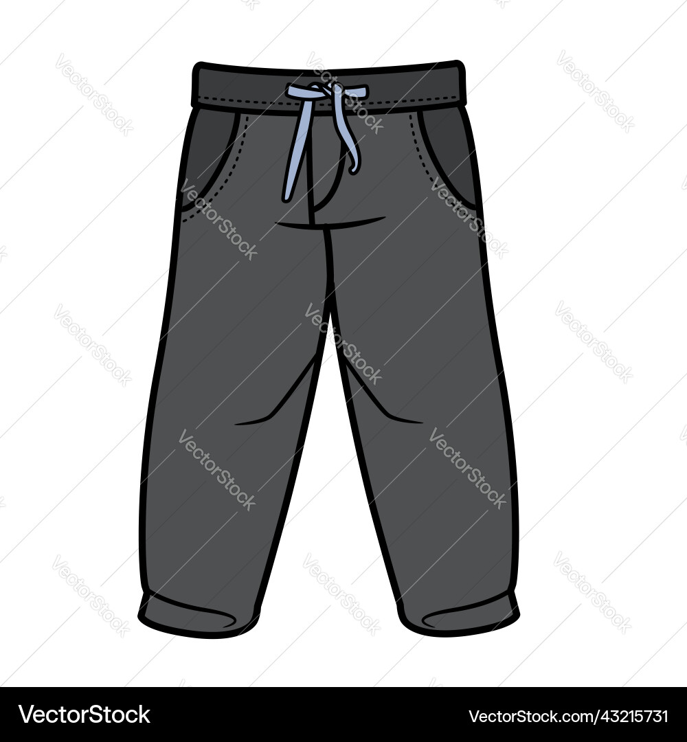 Drawstring jeans for boy color variation Drawstring jeans for boy color variation vector image