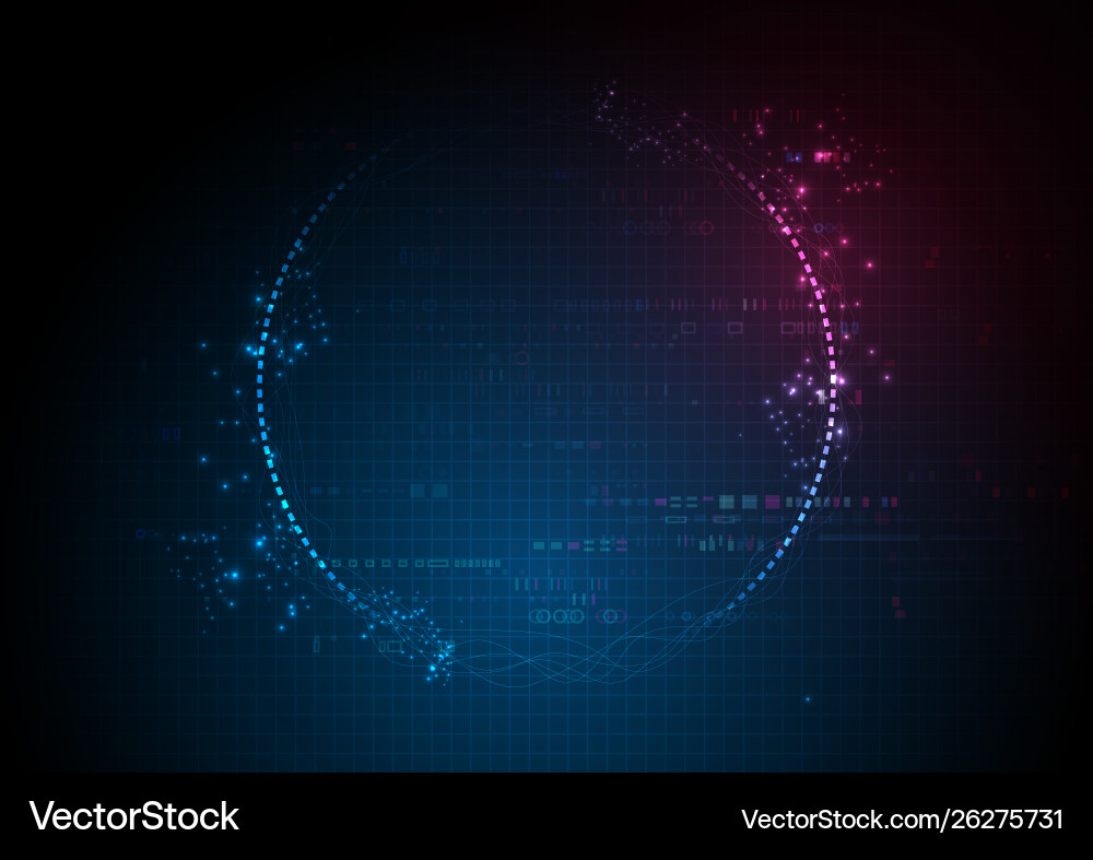 Futuristic Data Network Background vector image