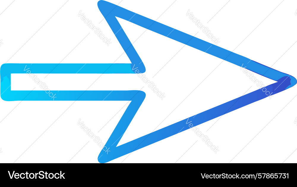 Right arrow outline icon design generative Vector Image