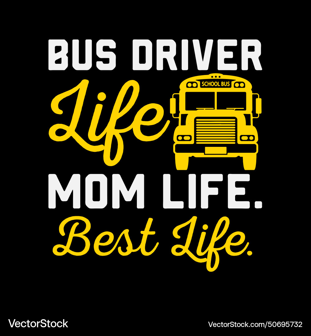 Bus Fahrer Mom Shirt lustig Schulleben Bus Fahrer Mom Shirt lustig Schulleben vektorbild