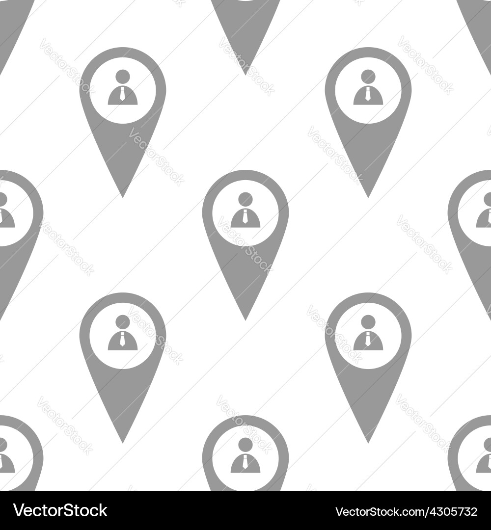 New man pointer seamless pattern vector image