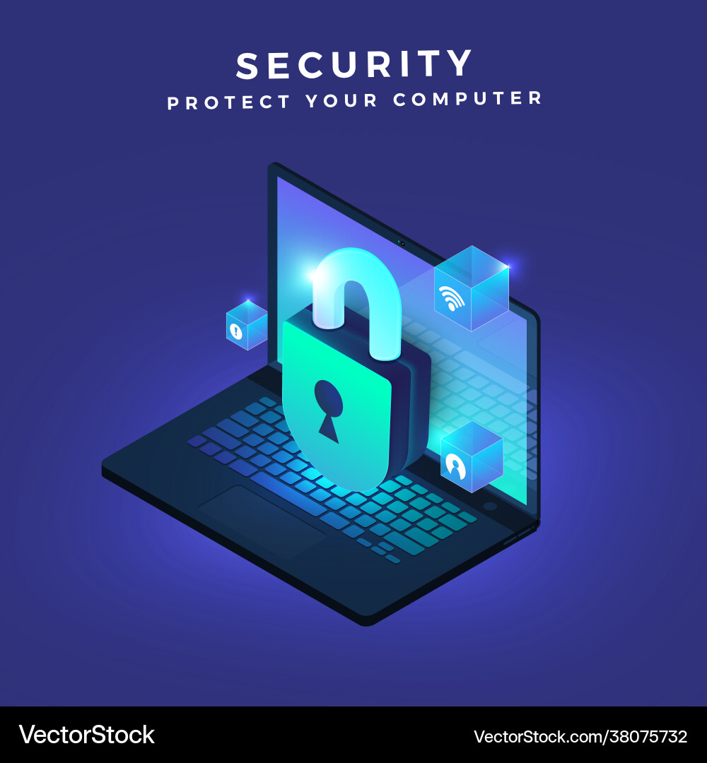 Security Computer Concepts vector image