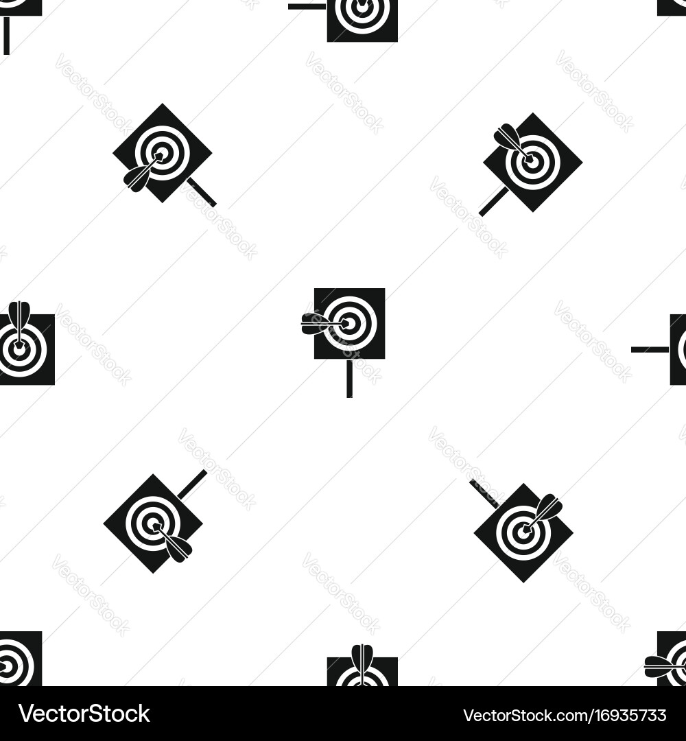 Arrow in the center of target pattern seamless vector image