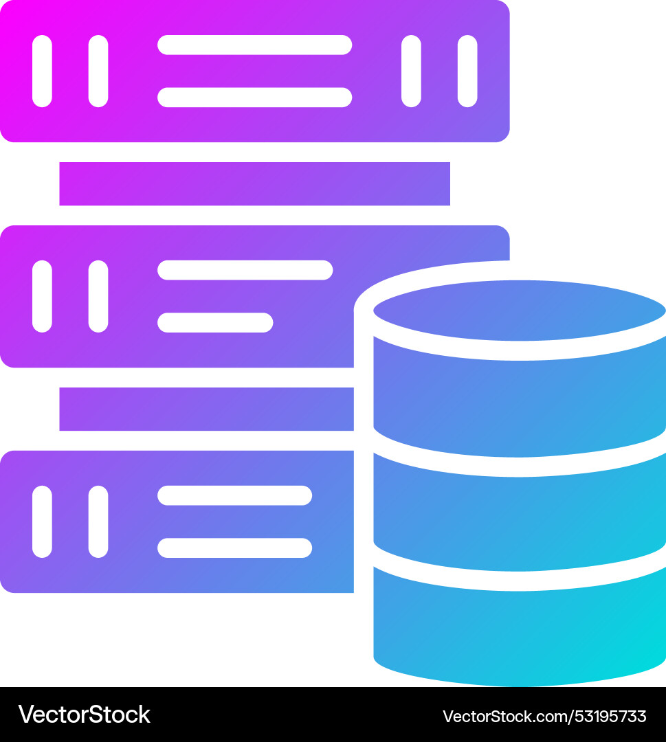 Data driven icon design vector image