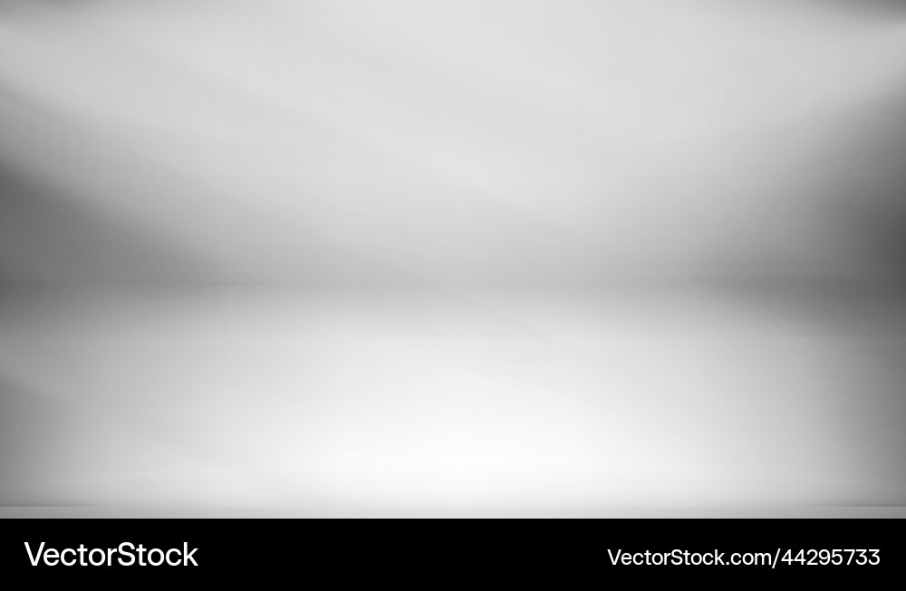 Empty studio with light of the window 3d vector image