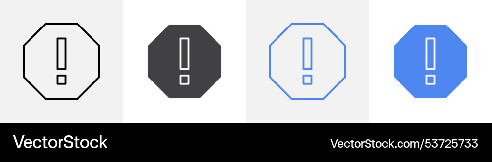 Error icon set use for web Vector Image