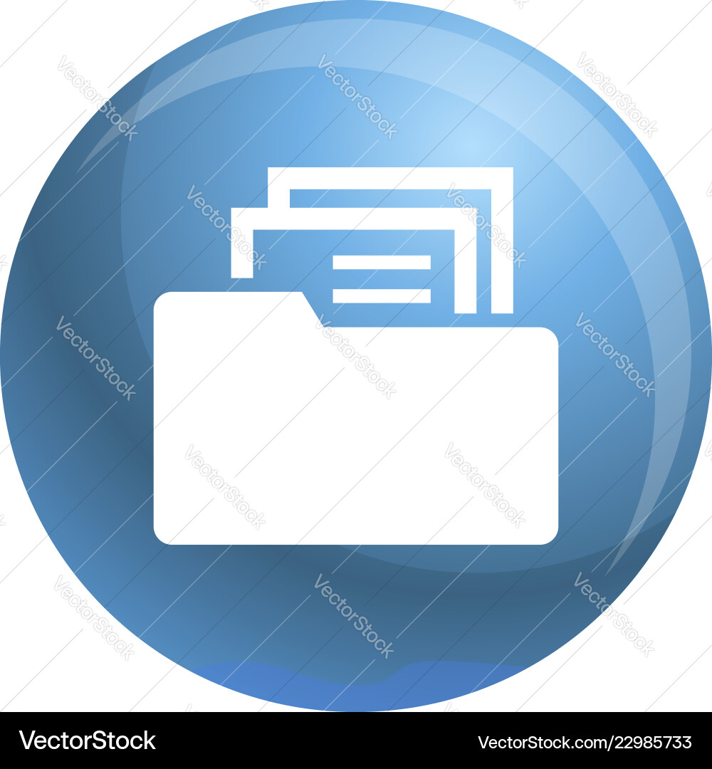 File folder icon simple style Vector Image