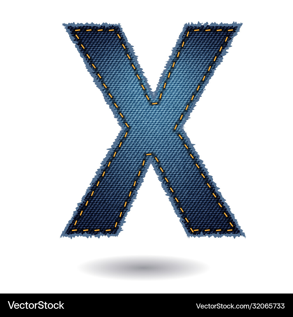 Jeans Alphabet isoliert auf weißem Hintergrund Jeans Alphabet isoliert auf weißem Hintergrund vektorbild