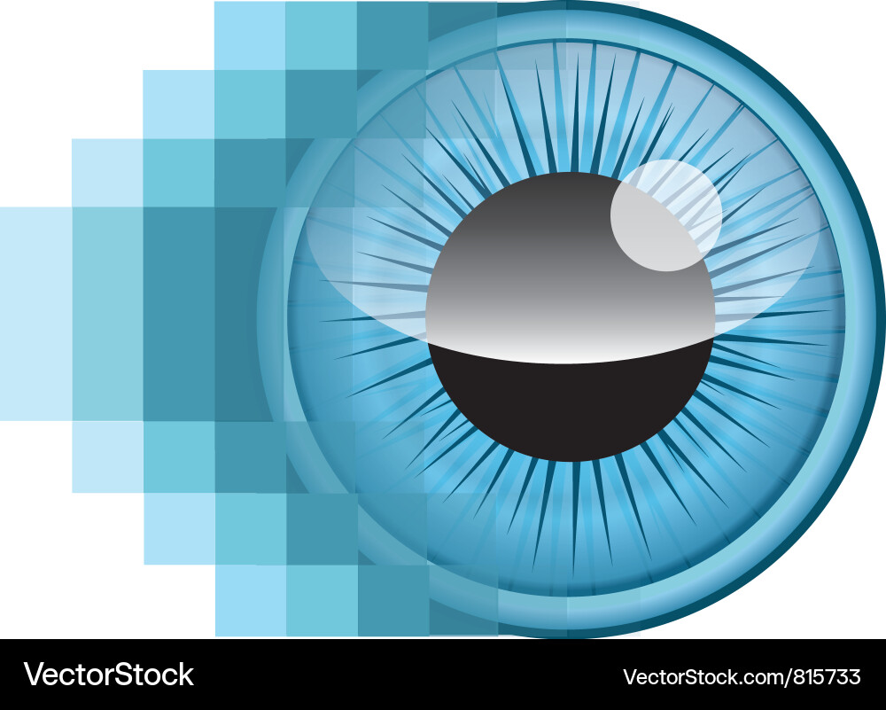 Pixelated Eye vector image