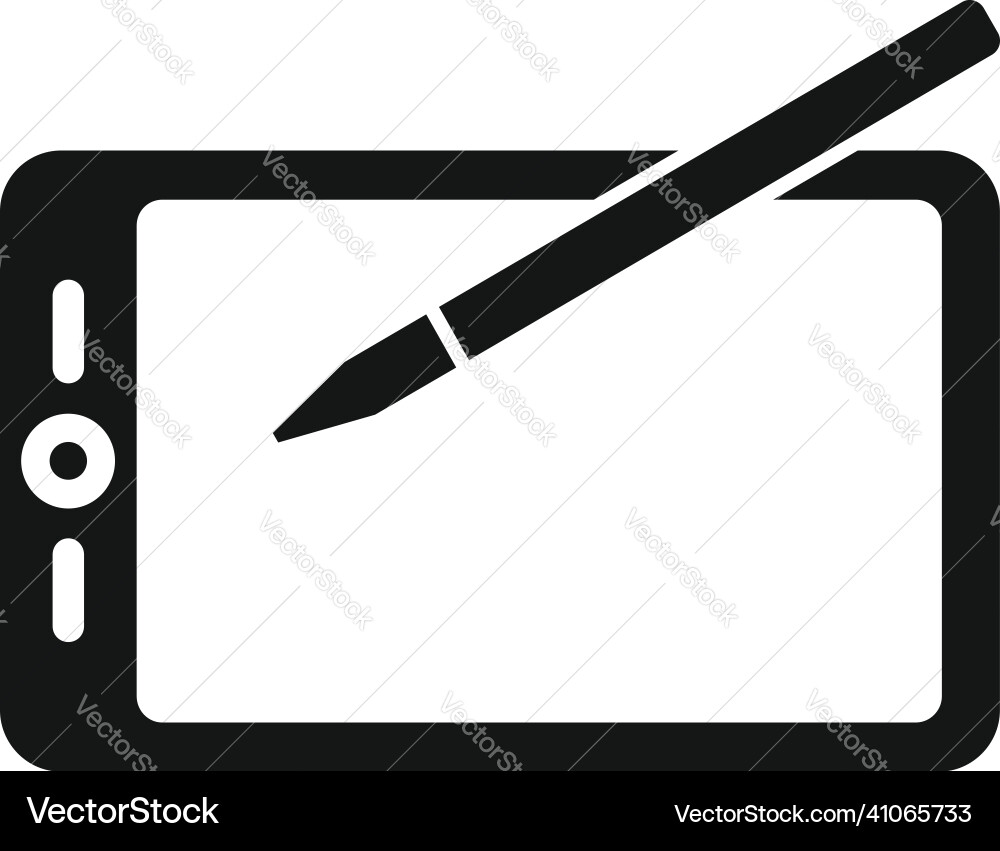 Writing tablet icon simple write text Writing tablet icon simple write text vector image