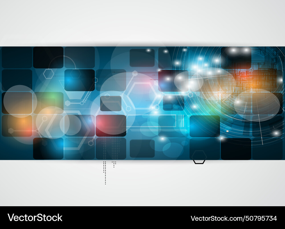 Abstract structure circuit computer cube Abstract structure circuit computer cube Vector Image